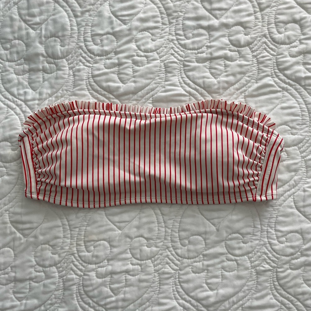 xhilaration striped bathing suit top (SIZE LARGE)